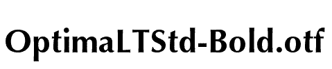 OptimaLTStd-Bold