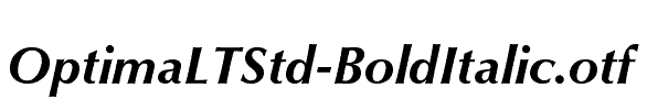 OptimaLTStd-BoldItalic