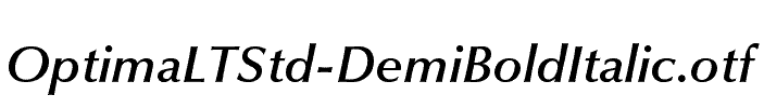 OptimaLTStd-DemiBoldItalic