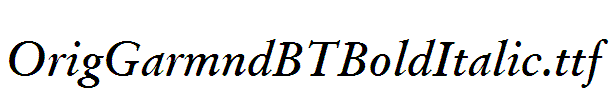 OrigGarmndBTBoldItalic