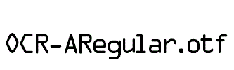 OCR-ARegular