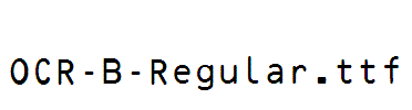OCR-B-Regular