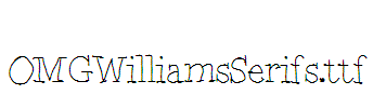 OMGWilliamsSerifs