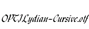 OPTILydian-Cursive