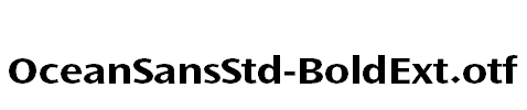 OceanSansStd-BoldExt