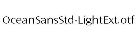 OceanSansStd-LightExt