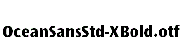 OceanSansStd-XBold