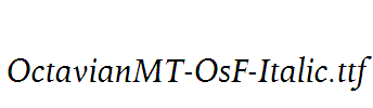 OctavianMT-OsF-Italic