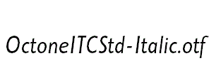 OctoneITCStd-Italic