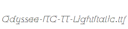 Odyssee-ITC-TT-LightItalic