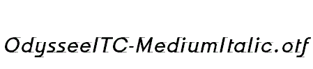 OdysseeITC-MediumItalic