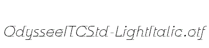 OdysseeITCStd-LightItalic