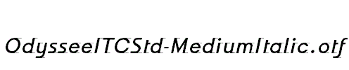 OdysseeITCStd-MediumItalic