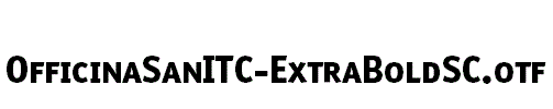 OfficinaSanITC-ExtraBoldSC