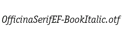 OfficinaSerifEF-BookItalic