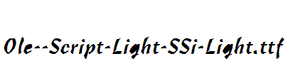 Ole--Script-Light-SSi-Light