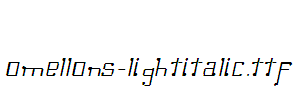 Omellons-LightItalic