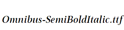 Omnibus-SemiBoldItalic