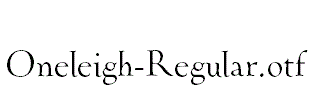 Oneleigh-Regular