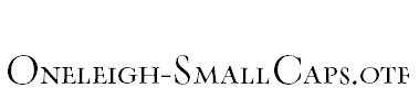 Oneleigh-SmallCaps