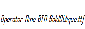 Operator-Nine-BTN-BoldOblique