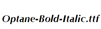 Optane-Bold-Italic