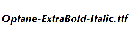 Optane-ExtraBold-Italic