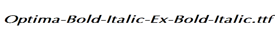 Optima-Bold-Italic-Ex-Bold-Italic