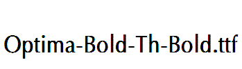 Optima-Bold-Th-Bold