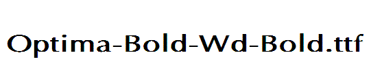 Optima-Bold-Wd-Bold