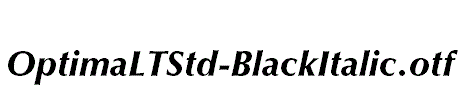 OptimaLTStd-BlackItalic