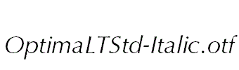 OptimaLTStd-Italic