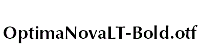 OptimaNovaLT-Bold