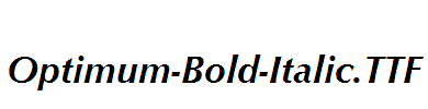 Optimum-Bold-Italic