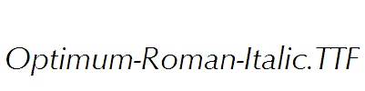 Optimum-Roman-Italic