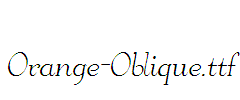 Orange-Oblique