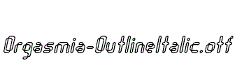 Orgasmia-OutlineItalic