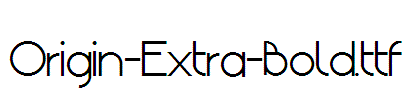 Origin-Extra-Bold