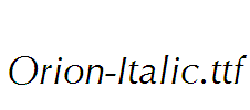 Orion-Italic