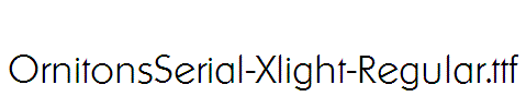 OrnitonsSerial-Xlight-Regular