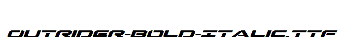 Outrider-Bold-Italic