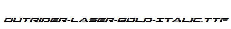 Outrider-Laser-Bold-Italic