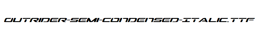 Outrider-Semi-Condensed-Italic