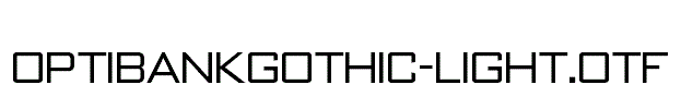 OPTIBankGothic-Light