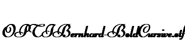 OPTIBernhard-BoldCursive