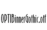 OPTIBinnerGothic