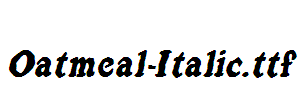 Oatmeal-Italic