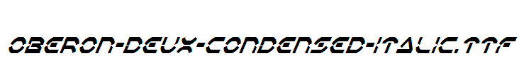 Oberon-Deux-Condensed-Italic