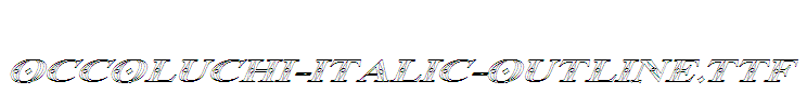 Occoluchi-Italic-Outline