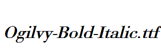 Ogilvy-Bold-Italic